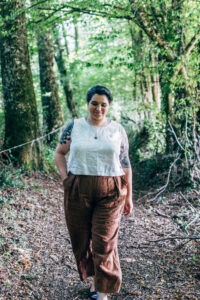 top hysope deer and doe et pantalon bisque de vivian shao chen